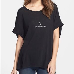 Wildfox Capricorn I’ll Do Your Homework Tee Small